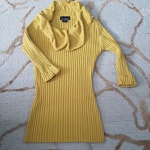 Mustard scoop neck sweater